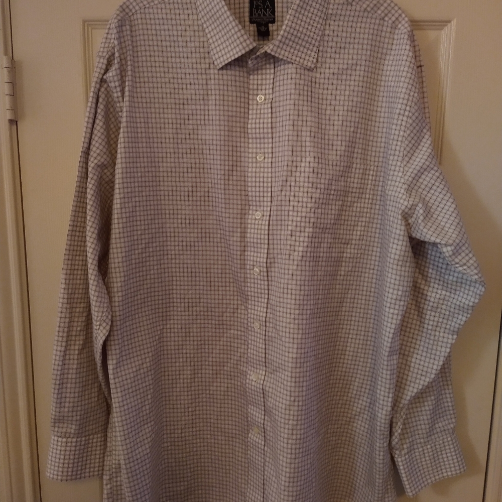 Jos. A. Bank Signature Collection Long Sleeve Cotton Button Up Shirt Men's sz XL - Picture 3 of 6
